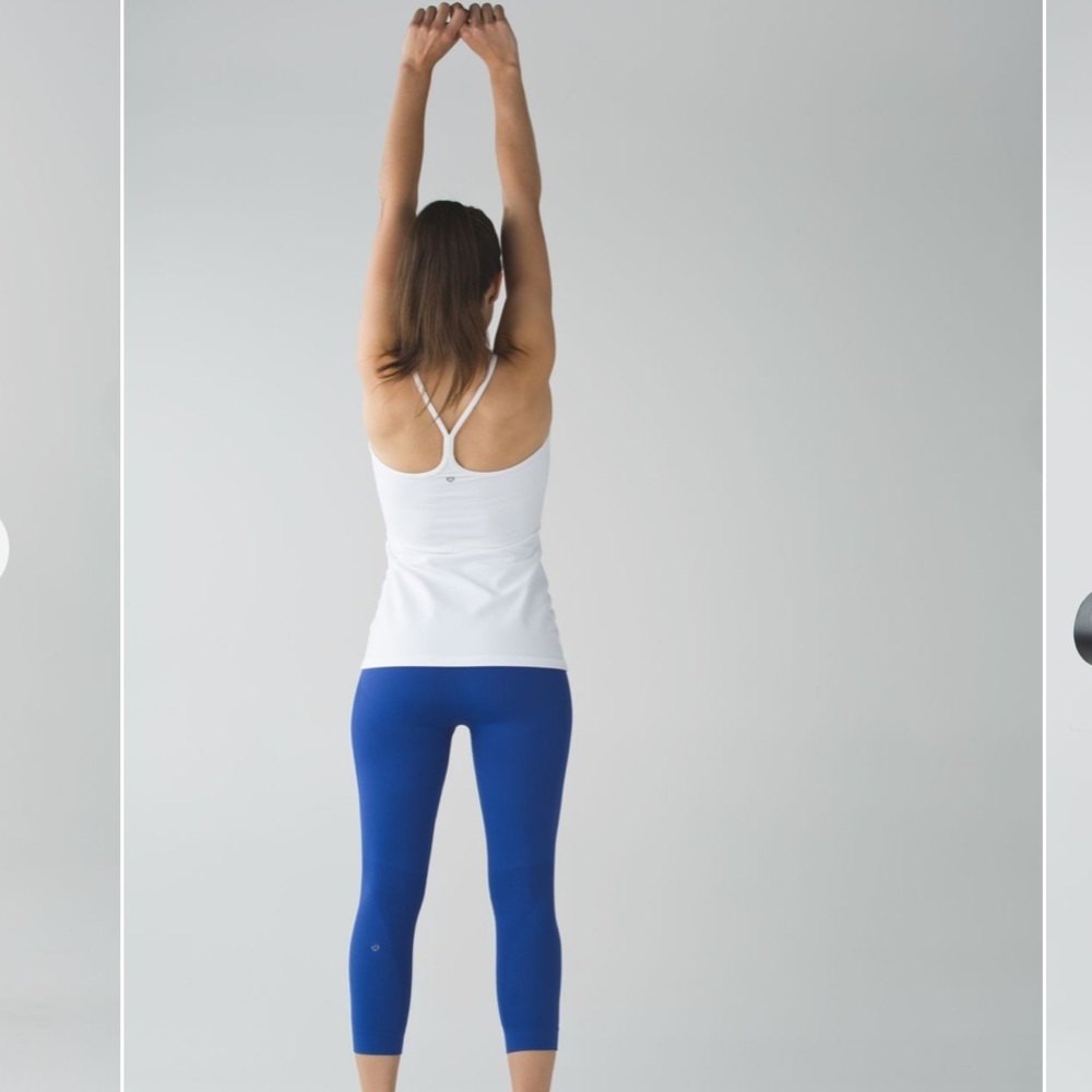 Lululemon Zone In Tight Compression High Rise Seamless Crop Legging Pant Stretch